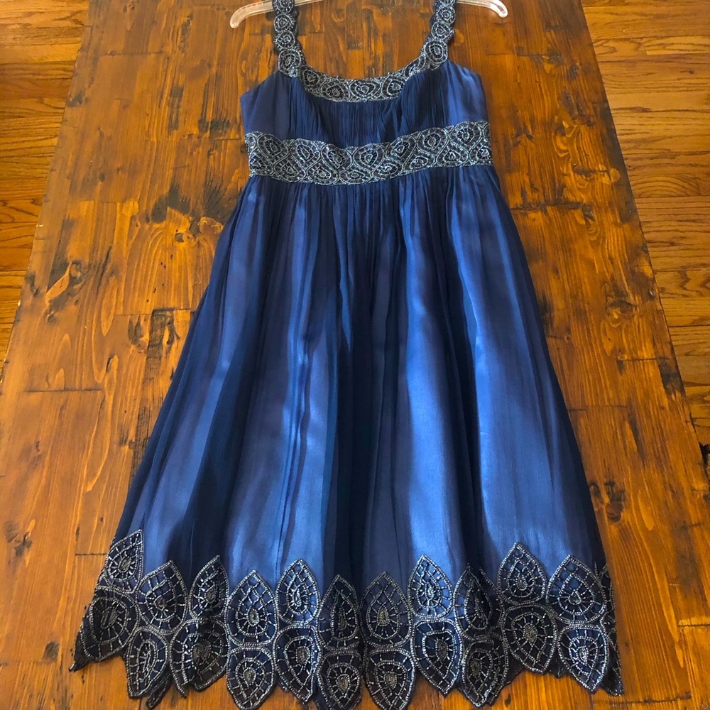 Formal Beaded Adrianna Papell Evening Dress
